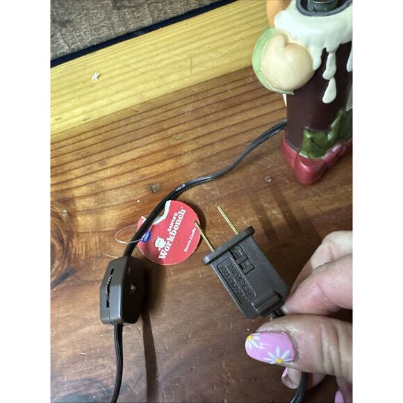 Santa’s Workbench Lighted Snowman With Tree 8” Tall - Picture 7 of 7